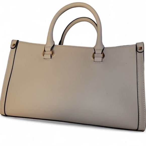 Aldo Ivory Satchel with Gold Chain Detail New Condition - Picture 2 of 7